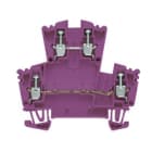 WEIDMULLER - Morsetto componibile a più piani, collegamento a vite, viola, 2.5 mm², 400 V, numero di collegamenti: 4, numero di piani: 2, TS 35, V-0, Wemid WDK 2.5 ZQV VI. 1068020000