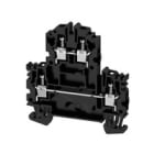 WEIDMULLER - Morsetto componibile a più piani, collegamento a vite, nero, 4 mm², 800 V, numero di collegamenti: 4, numero di piani: 2, TS 35, V-0, Wemid WDK 4N SW. 1068050000