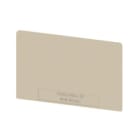 WEIDMULLER - Pareti di separazione (Morsetto) Beige scuro, Posizione verticale: 65 mm, Larghezza: 1.5 mm, V-0, Wemid WTW WTL6/1 DB.