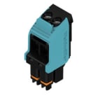 WEIDMULLER - Connettori per circuito stampato, 320V, 10A, Passo 5.00mm, 3.31mm², 2 poli, Collegamento a vite, Box BHZ 5.00/02/90LH BK/BL. 1069360000