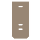 WEIDMULLER - Piastra terminale 23.2mm x 2mm Beige scuro WAP WFF35.
