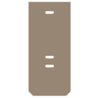 WEIDMULLER - Piastra terminale 28mm x 2mm Beige scuro WAP WFF70.