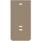WEIDMULLER - Piastra terminale 37.45 mm x 2 mm Beige scuro WAP WFF120.