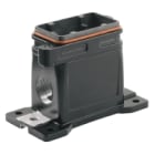 WEIDMULLER - Custodia di base con connettori a innesto industriali, collegamento a staffa di serraggio, grandezza 3, IP66/IP68, HDC IP68 06B SS 2M25.
