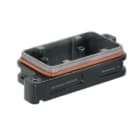 WEIDMULLER - Custodia con connettori a innesto industriali, base passante, collegamento a staffa di serraggio, grandezza 3, IP66/IP68 in condizione innestata, HDC IP68 06B AS.