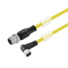 WEIDMULLER - Cavi sensore-attuatore preconfezionati, Linea di collegamento M12/M8, 3 poli, Lunghezza cavo 1.5m, maschio diritto-femmina, SAIL-M12GM8W-3-1.5UGE.