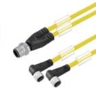 WEIDMULLER - Cavi adattatore sensore-attuatore, Linea di collegamento M12/M8, 3-10 m, Conduttore doppio, connettore maschio diritto, 2 connettori SAIL-ZW-M8BW-3-10UGE.
