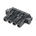 WEIDMULLER - Connettore 7.62mm BLL 7.62HP/04/90LF 3.2SN BK BX.