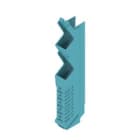 WEIDMULLER - Elemento laterale (custodia modulare) CH20M12, Larghezza: 12.5, IP20 installato, Plastica azzurra, PPSC BL 2013.