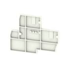 WEIDMULLER - Piastra terminale 45.4 mm x 5.08 mm grigio chiaro WAP WDK2.5/BLZ/O.ZA LG