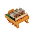 WEIDMULLER - Modulo a relè 24V DC LED giallo Diodo a corsa libera Protezione contro inversione di polarità 4 Contatto di scambio AgNi 90/10 250V AC 6 RSM 4RS 24VDC LP GEM.
