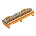 WEIDMULLER - Modulo a relè 24V DC LED giallo Diodo a corsa libera Protezione contro inversione di polarità 16 Contatto di scambio AgNi 90/10 250V AC RSM 16RS 24VDC GEM.