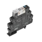 WEIDMULLER - Modulo a relè 24VDC con LED verde e protezione contro inversione di polarità, 2 contatti di scambio (AgNi) 250VAC 8, TRS 24VDC 2CO.