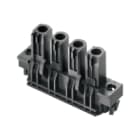 WEIDMULLER - Connettore 7.62mm BLL 7.62HP/04/180LF 3.2SN BK BX.