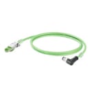 WEIDMULLER - Cavo PROFINET preconfezionato, Codificato D M12 pin angolato IP67 RJ45 IP20, Numero di poli: 4, Lunghezza: 10 m IE-C5DS4VG0100MCAA20-E.