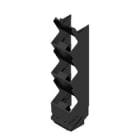 WEIDMULLER - Elemento laterale CH20M22 (custodia modulare), Larghezza: 22.5, IP20 installato, Plastica, nero, PPP BK 2010.