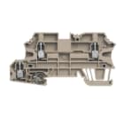 WEIDMULLER - Morsetto componibile a più piani, collegamento a vite, beige scuro, 2.5 mm², 800 V, numero di collegamenti: 3, numero di piani: 2, V-0, Wemid WMF 2.5 PE.