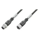 WEIDMULLER - Cavi sensore-attuatore preconfezionati, Linea di collegamento M12 / M12, 3 poli, Lunghezza cavo 7.5 m maschio diritto femmina SAIP-M12GM12G-2/4-7.5U.