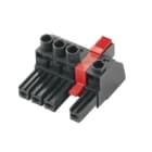 WEIDMULLER - Connettori per circuito stampato, 1000V, 57A, Passo 7.62mm, 10mm², 4 poli, Collegamento a vite, Box BVZ 7.62IT/04/180MF2 SN BK BX.