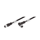 WEIDMULLER - Cavo Ethernet per installazioni ferroviarie confezionato, Codificato D M12 – presa e pin angolati IP67, Numero di po' IE-C5DB4RE0010MSSMCA-E.