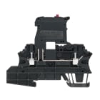 WEIDMULLER - Morsetto componibile portafusibile nero 2.5 mm² 6.3 A 36 V TS 35 V-0 Wemid WMF 2.5 FU 10-36V SW.