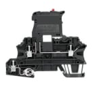 WEIDMULLER - Morsetto componibile portafusibile nero, collegamento a vite, 2.5 mm², 6.3 A, 250 V, 3 collegamenti, 2 piani, TS 35, V-0, Wemid, WMF 2.5 FU PE 100-250V SW.