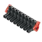 WEIDMULLER - Connettori per circuito stampato, 500V, 29A, Passo 7.62mm, 4mm², 8 poli, Collegamento a vite, BLZ 7.62HP/08/180LR SN BK BX.