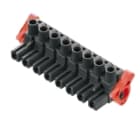 WEIDMULLER - Connettori per circuito stampato, 500V, 29A, Passo 7.62mm, 4mm², 8 poli, Collegamento a vite, BLZ 7.62HP/08/180LR SN BK BX.