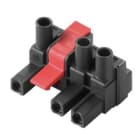 WEIDMULLER - Connettori per circuito stampato, 500V, 29A, Passo 7.62mm, 4mm², 3 poli, Collegamento a vite, BLZ 7.62IT/03/180MF3 SN BK BX. 1173510000