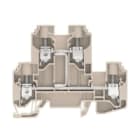 WEIDMULLER - Morsetto componibile a più piani, collegamento a vite, beige scuro, 10 mm², 800 V, numero di collegamenti: 4, numero di piani: 2, TS 35, V-0, Wemid WDK 10 V.