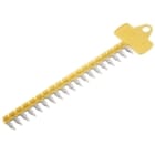 WEIDMULLER - Collegamento trasversale (Relè), giallo, 17.5 A, può essere tagliato a misura, Numero di poli: 19, Passo in mm: 6.40 ZQV 1.5N/R6.4/19 GE. 1193690000