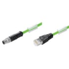 WEIDMULLER - Cavo EtherCat preconfezionato, Linea di collegamento, Numero di poli: 4, 2 m SAIL-M8GRJ45-4S2.0UIE.