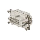 WEIDMULLER - Inserto di contatto femmina a innesto industriale HDC HE 10 FC, 500V, 16A, 10 poli, collegamento a crimpare, dimensione 4.