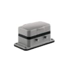 WEIDMULLER - Custodia con connettori a innesto industriali, base passante, gancio trasversale in alto, grandezza 4, IP65 in condizione innestata HDC 10B ADBO.