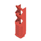 WEIDMULLER - Elemento laterale (custodia modulare), Larghezza: 22.5, IP20 installato, Plastica, rosso CH20M22 S PPSC RD 2014.