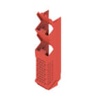 WEIDMULLER - Elemento laterale (custodia modulare), Larghezza: 22.5, IP20 installato, Plastica, rosso CH20M22 S PPSC RD 2014.