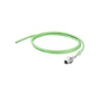 WEIDMULLER - Cavo PROFINET preconfezionato, Codificato D M12 flangia aperto, Numero di poli: 4, Lunghezza: 1 m IE-C5DS4UG0010MBSXXX-E.