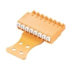 WEIDMULLER - Connettori per circuito stampato 160V 17.5A Passo 3.81mm 1.5mm² 8 poli PUSH IN attuatore Box BCF 3.81/08/180ZE SN OR BX.