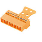 WEIDMULLER - Connettori per circuito stampato, 160V, 17.5A, Passo 3.81mm, 1.5mm², 8 poli, Collegamento a vite, SCZ 3.81/08/180GZE SN OR BX.