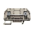 WEIDMULLER - Morsettiera passante a vite, Beige scuro, 6 mm², 41 A, 630 V, 2 collegamenti, 1 piano, TS 35, V-0, Wemid, 120 °C, WTD 6 SL O.STB.