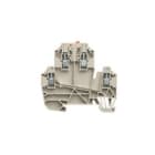 WEIDMULLER - Morsetto sezionatore di prova, collegamento a vite, beige scuro, 2.5 mm², 24 A, 500 V, numero di collegamenti: 4, numero di piani: 2, TS 35, V-0, Wemi WDK 2.5/TR-DU.