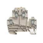 WEIDMULLER - Morsetto sezionatore di prova, collegamento a vite, beige scuro, 2.5 mm², 24 A, 500 V, numero di collegamenti: 4, numero di piani: 2, TS 35, V-0, WDK 2.5/TR-DU STB, Wemi.