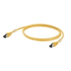 WEIDMULLER - Cavo patch Ethernet RJ45 IP20, Numero di poli: 8, Lunghezza: 1m IE-C6FP8LY0010M40M40-Y.