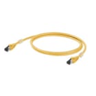 WEIDMULLER - Cavo patch Ethernet RJ45 IP20, Numero di poli: 8, Lunghezza: 1m IE-C6FP8LY0010M40M40-Y.