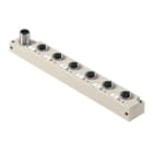 WEIDMULLER - Ripartitore passivo sensore-attuatore (senza cavo) completo con uscita M12 12 poli codificato A SAI-6-S12 4P M12 L con 6 prese di contatto.