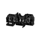 WEIDMULLER - Morsetto componibile portafusibile, molla autobloccante, nero, 6 mm², 57 A, 500 V, 2 collegamenti, 1 piano, TS 35, V-0, Wemid ZSI 2X6/4X2.5.