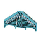 WEIDMULLER - Morsetto ripartitore di potenziale, PUSH IN, blu, 1.5 mm², 17.5 A, 250 V, Numero di collegamenti: 32, Numero di piani: 8, TS 35 x 7.5, V-0, policarbonico PPV 8 BL 35X7.5 DGR.