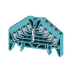WEIDMULLER - Morsetto ripartitore di potenziale, PUSH IN, blu, 1.5 mm², 17.5 A, 250 V, 16 collegamenti, 4 piani, TS 35 x 7.5, V-0, policarbonato PPV 4 BL 35X7.5 DGR.