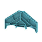 WEIDMULLER - Supporto marcatori, serie P, 8 piani, BZT PRV8 BL 35X15.