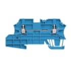 WEIDMULLER - Morsetto sezionatore di prova blu 2.5 mm² 20 A 500 V TS 35 V-0 Wemid WMF 2.5 DI BL.